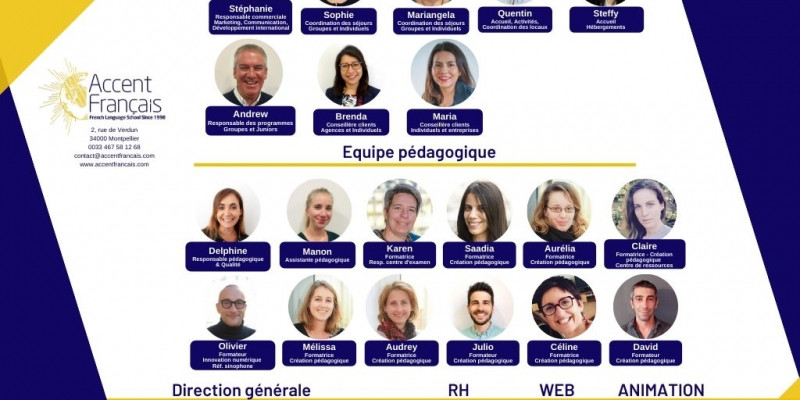 Equipe Accent FranÃ§ais - Organigramme 2020